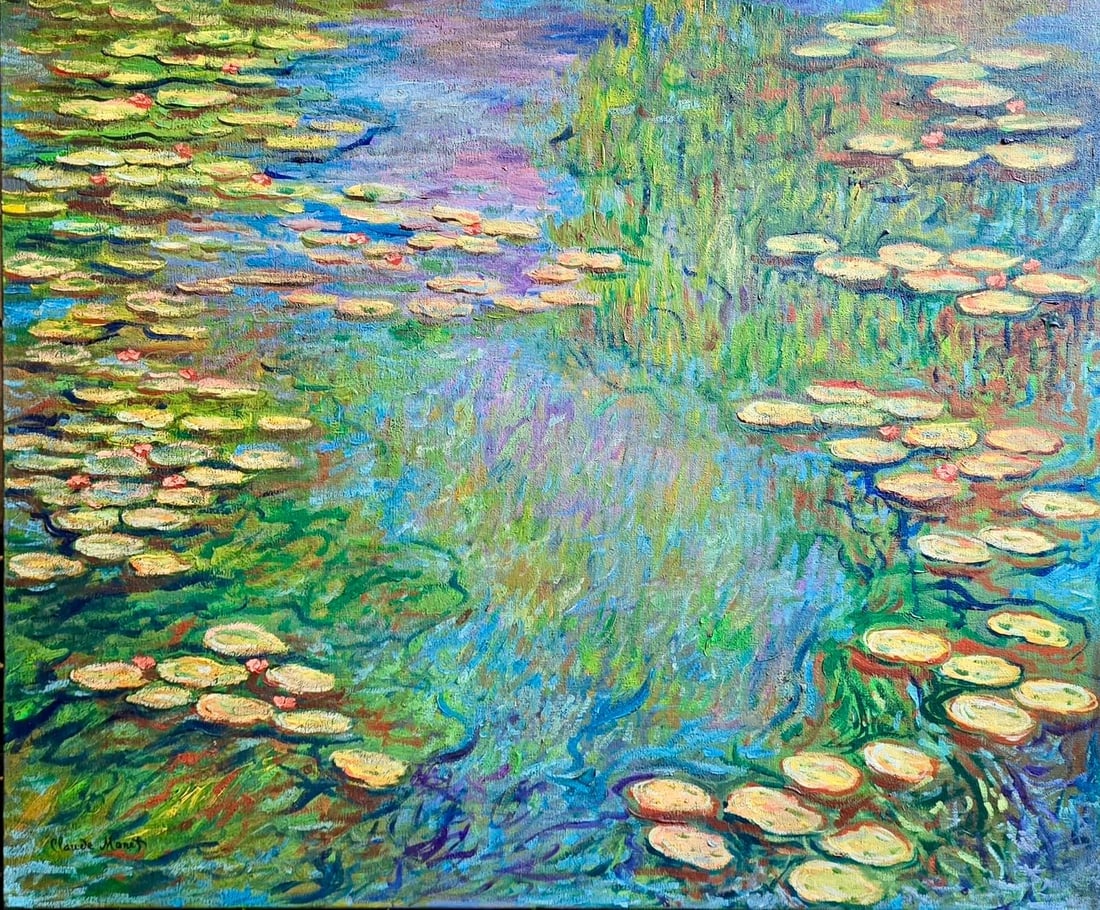 Claude Monet French 1840 - 1926 Oil on Canvas Painting in the Style of Renoir Impressionist Era (1 of 7)