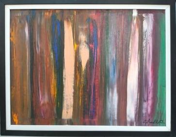 Gerhard Richter German (b. 1932) Oil on Canvas Painting in the style of the Polke, Baselitz, Kiefer