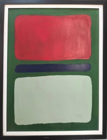 Mark Rothko American 1903 - 1970 Oil on Canvas Painting in the Style of Pollock Picasso Era