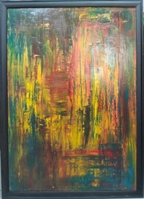 Gerhard Richter German (b. 1932) Oil on Canvas Painting in the style of the Polke, Baselitz, Kiefer