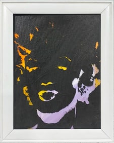 Andy Warhol American 1928-1987 Silkscreen on Canvas Painting in the Style of Pop Art Era