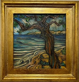 Vincent Van Gogh Dutch 1853-1890 Oil on Canvas Painting in the Style of Gaugin, Monet, Degas Period