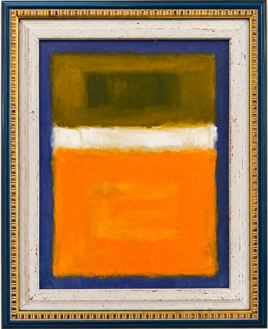 Mark Rothko American 1903-1970 Oil on Canvas painting in the Style of Color Field Newman Still Era