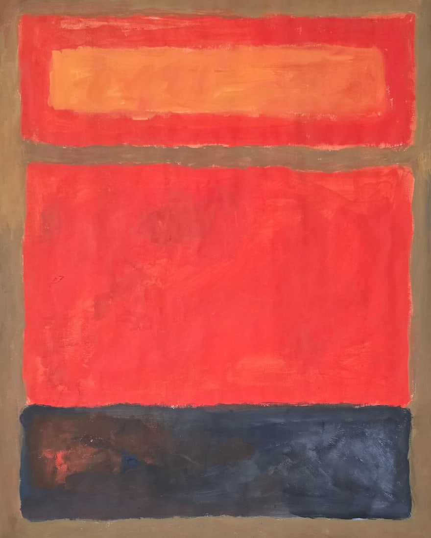 Mark Rothko American 1903-1970 Gouache on Paper painting in the style of Color Field Abstract Expres (1 of 6)