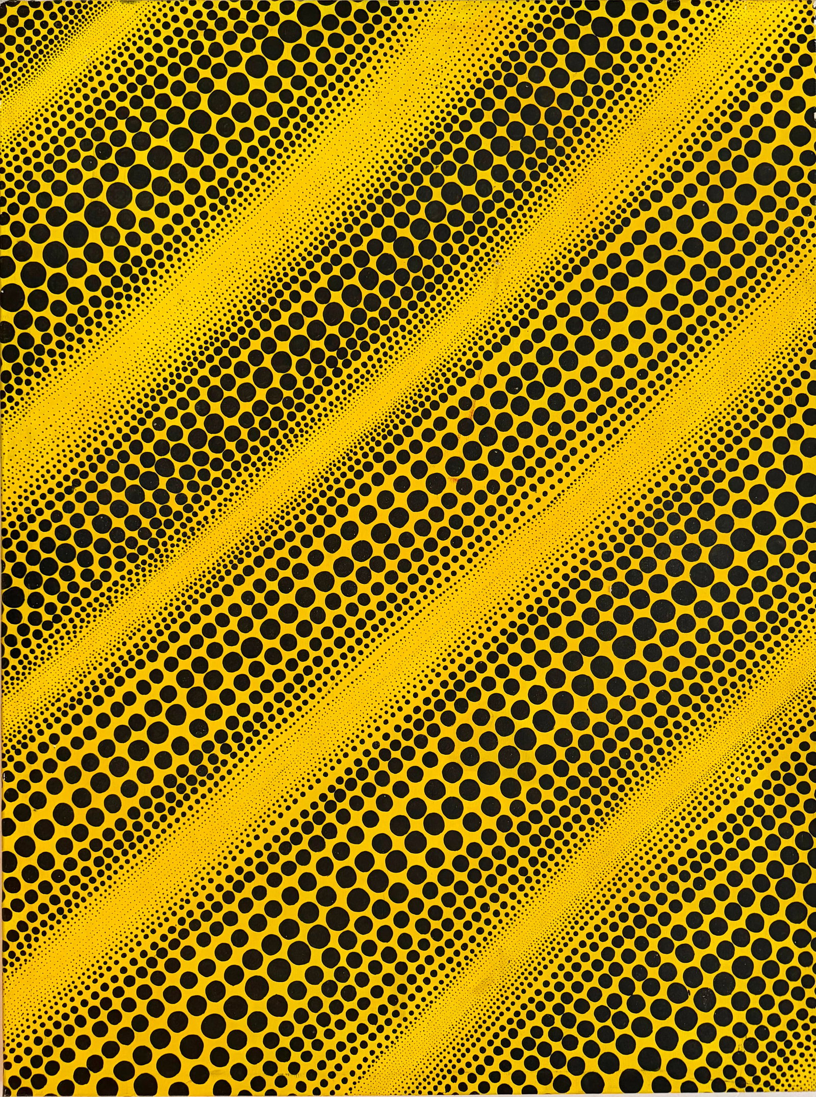 Yayoi Kusama Japanese 1929 Acrylic on Canvas painting in the style of Infinity Nets Pop Art Era: Title: Infinity Dots Technique: Acrylic on canvas Measures: 47 x 35 inches (119.4 x 88.9 cm) Year: 2000 Condition: Good condition based on the available images. The painted surface presents a consiste
