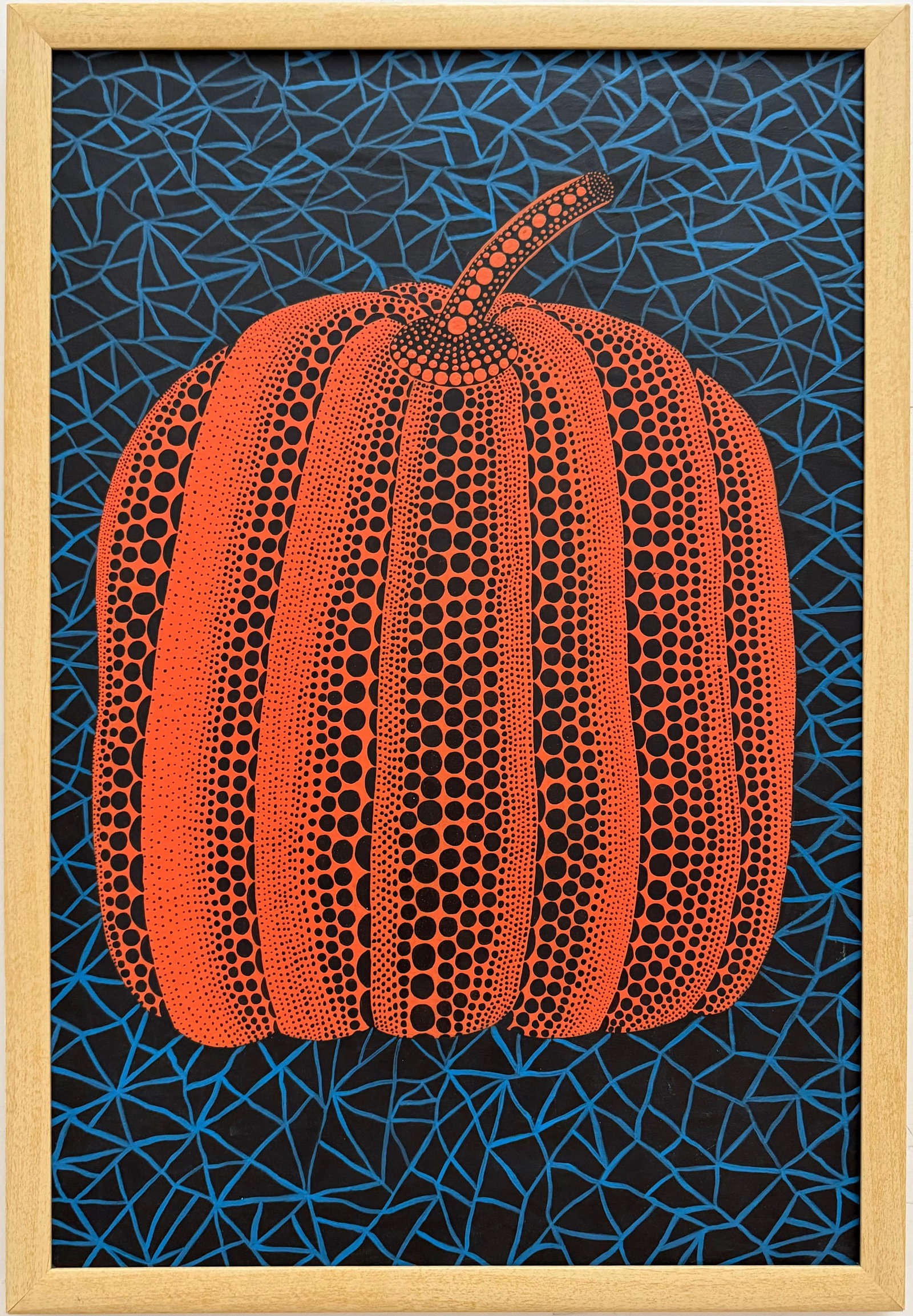 Yayoi Kusama, Japanese (1929 ) Acrylic on canvas painting, in the style of the Warhol, Lichtenstein (1 of 5)