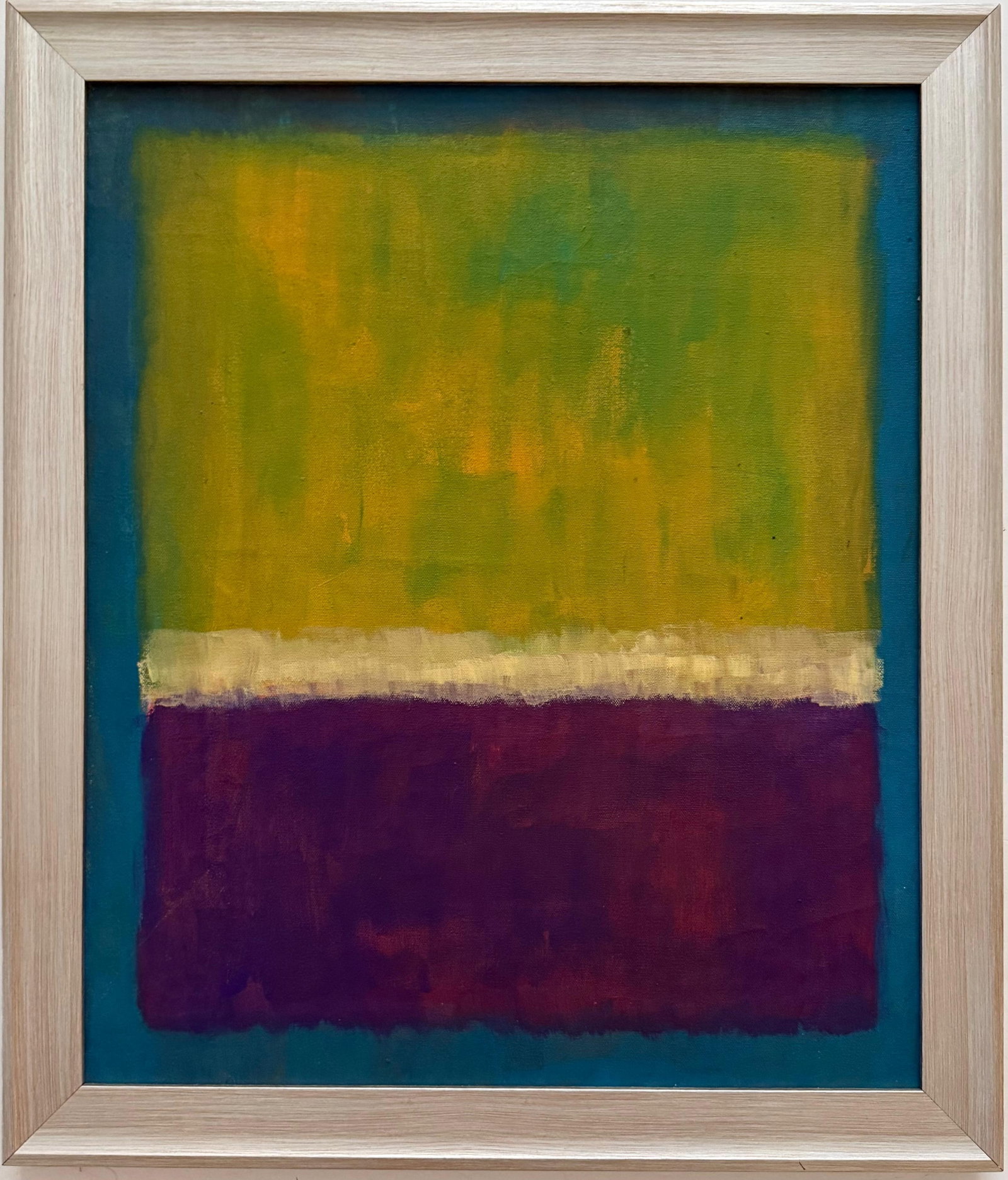 Mark Rothko American1903 - 1970 Oil on Canvas painting in the style of. Pollock, Kline, Abstract Era (1 of 5)