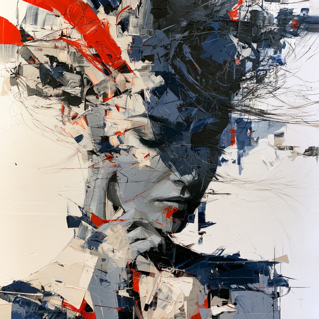 Fractured Identity. Acrylic print on panel. By the IAAG Artists Group. Contemporary. (1 of 2)