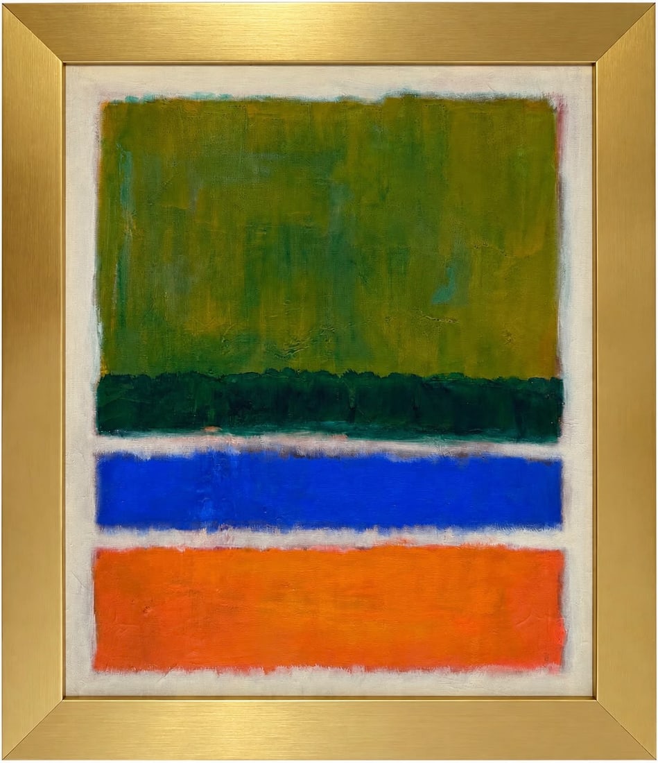 Mark Rothko America 1903 - 1970 Oil on Canvas painting in the style of, Pollock, Kline, Abstract Era (1 of 6)