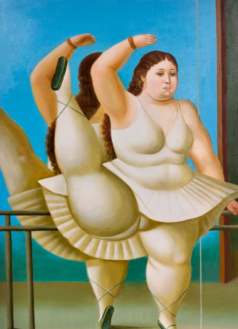 Fernando Botero (1932–2023) Colombian Oil/Canvas in the Style of Botero Late 20th Century (1 of 5)