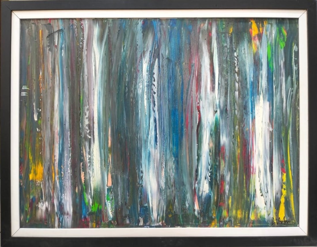 Gerhard Richter German (b. 1932) Oil on Canvas Painting in the style of the Polke, Baselitz, Kiefer (1 of 7)