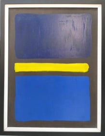 Mark Rothko American 1903 - 1970 Oil on Canvas Painting in the Style of Pollock Picasso Era