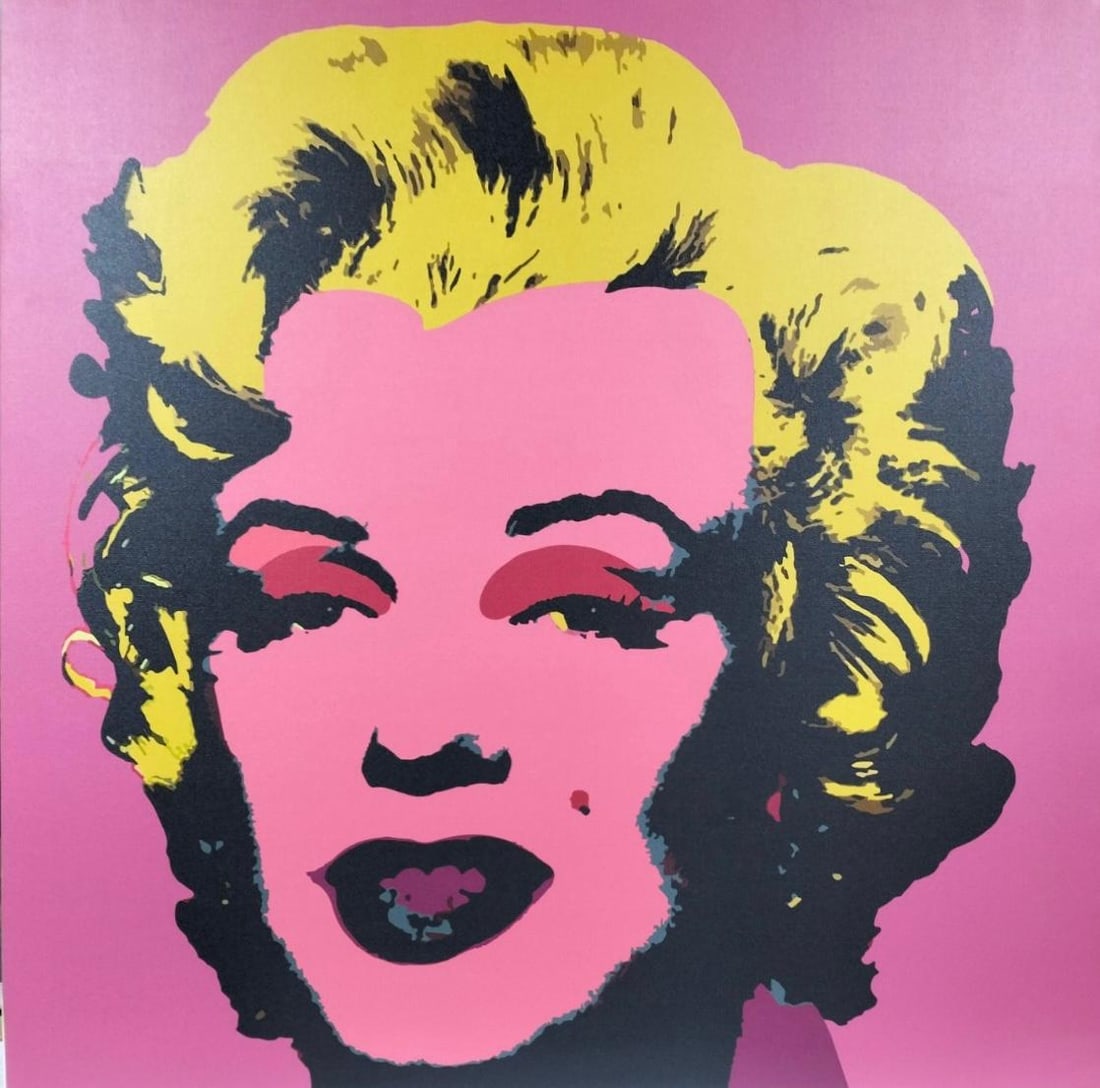 Andy Warhol American 1928-1987 Silkscreen ink on Canvas Painting in the style of. Warhol Pop Art Era (1 of 7)