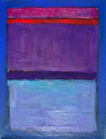 Mark Rothko American 1903 - 1970 Oil on Canvas Painting in the Style of Pollock Picasso Era