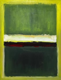 Mark Rothko American 1903 - 1970 Oil on Canvas Painting in the Style of Pollock Picasso Era