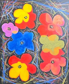 Andy Warhol American 1928-1987 Acrylic on Canvas Painting in the Style of Pop Art Era