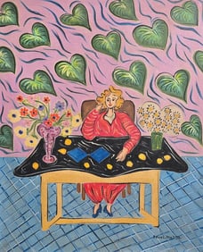 Henri Matisse French 1869-1954 Oil on Canvas in the Style of.Matisse Era