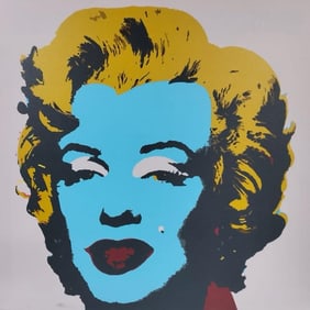 Andy Warhol American 1928-1987 Screenprint on Canvas Painting in the Style of.Pop Art Era