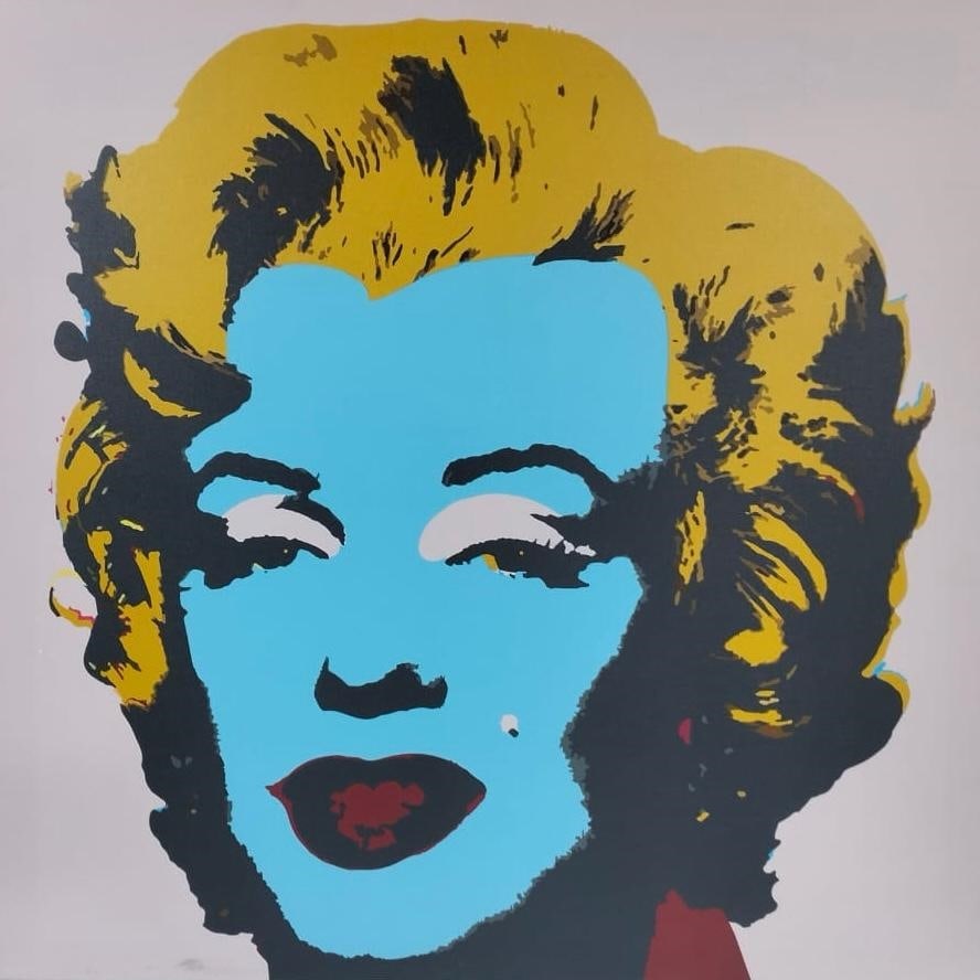 Andy Warhol American 1928-1987 Screenprint on Canvas Painting in the Style of.Pop Art Era (1 of 5)