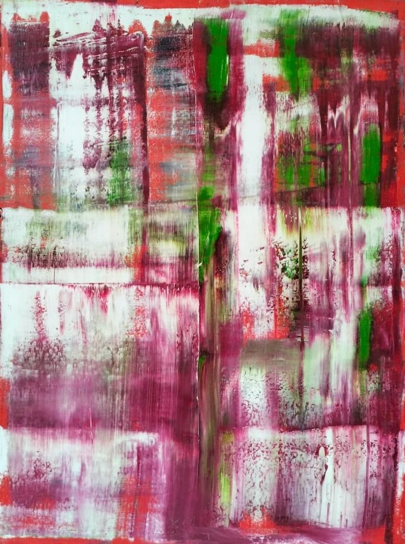 Gerhard Richter German (b. 1932) Oil on Canvas Painting in the style of.Richter Era (1 of 6)