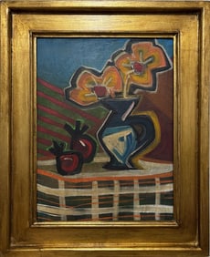 Pablo Picasso Spanish 1881-1973 Oil on Canvas Painting in the style of.Cubist Era