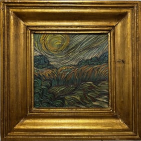 Vincent Van Gogh Dutch 1853-1890 Oil on Canvas Painting in the Style of.Van Gogh Era