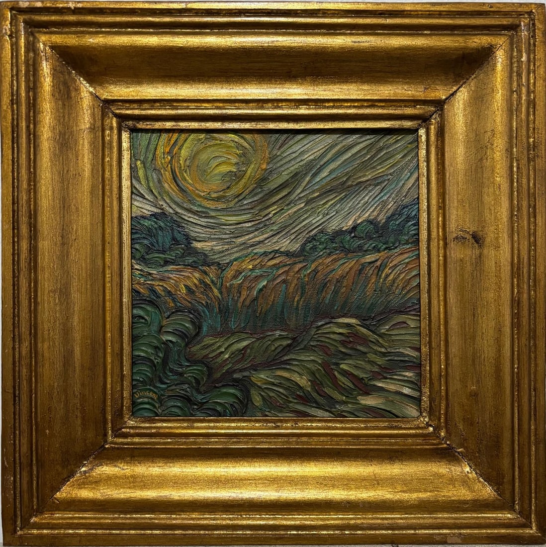 Vincent Van Gogh Dutch 1853-1890 Oil on Canvas Painting in the Style of.Van Gogh Era (1 of 7)