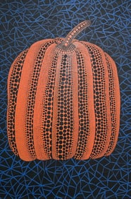 Yayoi Kusama Japanese (b.1929) Acrylic on Canvas Painting in the Style of.Kusama Era