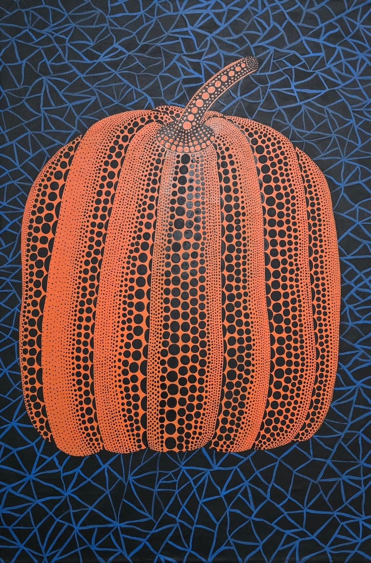 Yayoi Kusama Japanese (b.1929) Acrylic on Canvas Painting in the Style of.Kusama Era (1 of 6)