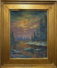 Claude Monet French 1840 - 1926 Oil on Canvas Painting in the Style of.Monet