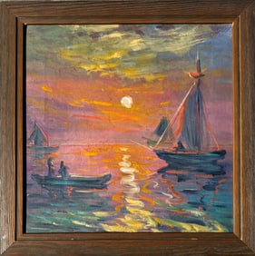 Claude Monet(1840–1926)French Oil/Canvas Painting in the Style of Monet Impressionist Landscape