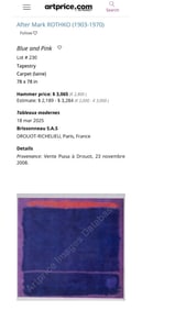 Mark Rothko (1903–1970), American Oil on Canvas Painting in the Style of Rothko, Mid-20th Century