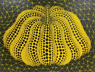 Yayoi Kusama, Japanese Acrylic on Canvas Painting in the Style of Kusama, Contemporary Abstract Art