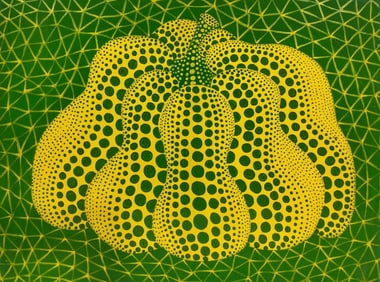 Yayoi Kusama, Japanese Acrylic on Canvas Painting in the Style of Kusama, Contemporary Abstract Art