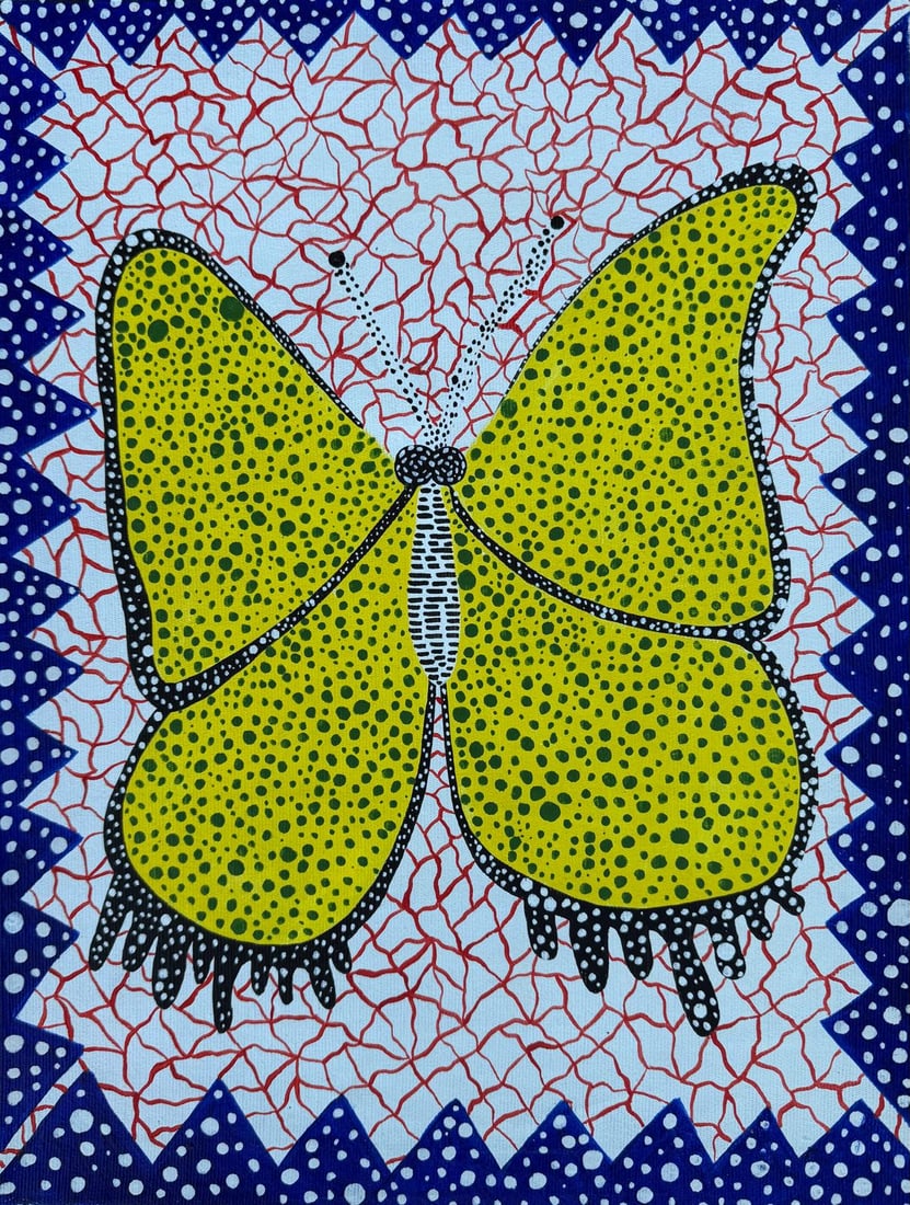 Yayoi Kusama (B.1929) Pumpkin Acrylic on canvas Japanese In the Style of. Pop Art Era: Title:Pumpkin Composition with Polka Dot Field Technique:Acrylic on canvas Measures:16 x 12 inches (40.6 x 30.5 cm) Year:Circa 2000 Condition:The artwork is in good overall condition. The paint surfac