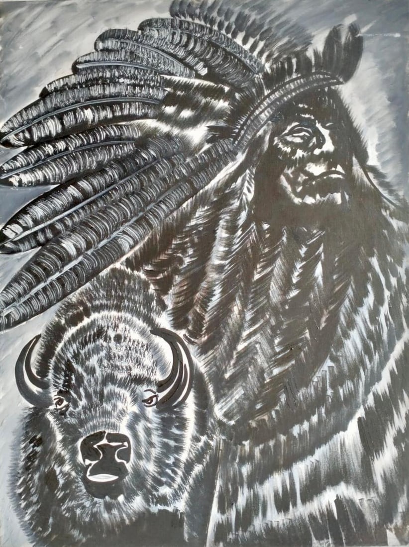 Banksy Unknown British (B.1974) Oil on canvas in The style of. Warhol & Bansky Era (1 of 8)