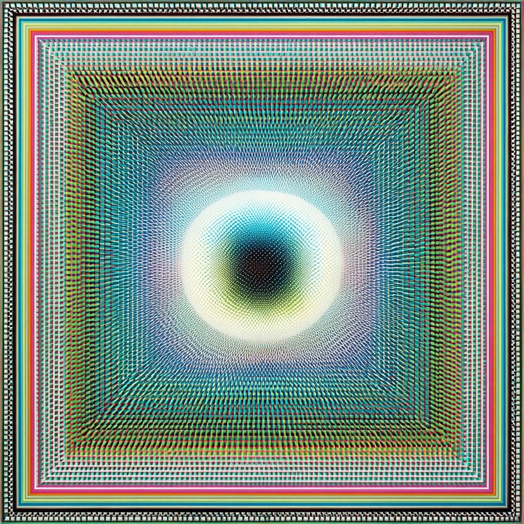 Chromatic Vortex. Acrylic print on panel. By the IAAG Artists Group. Contemporary. (1 of 3)