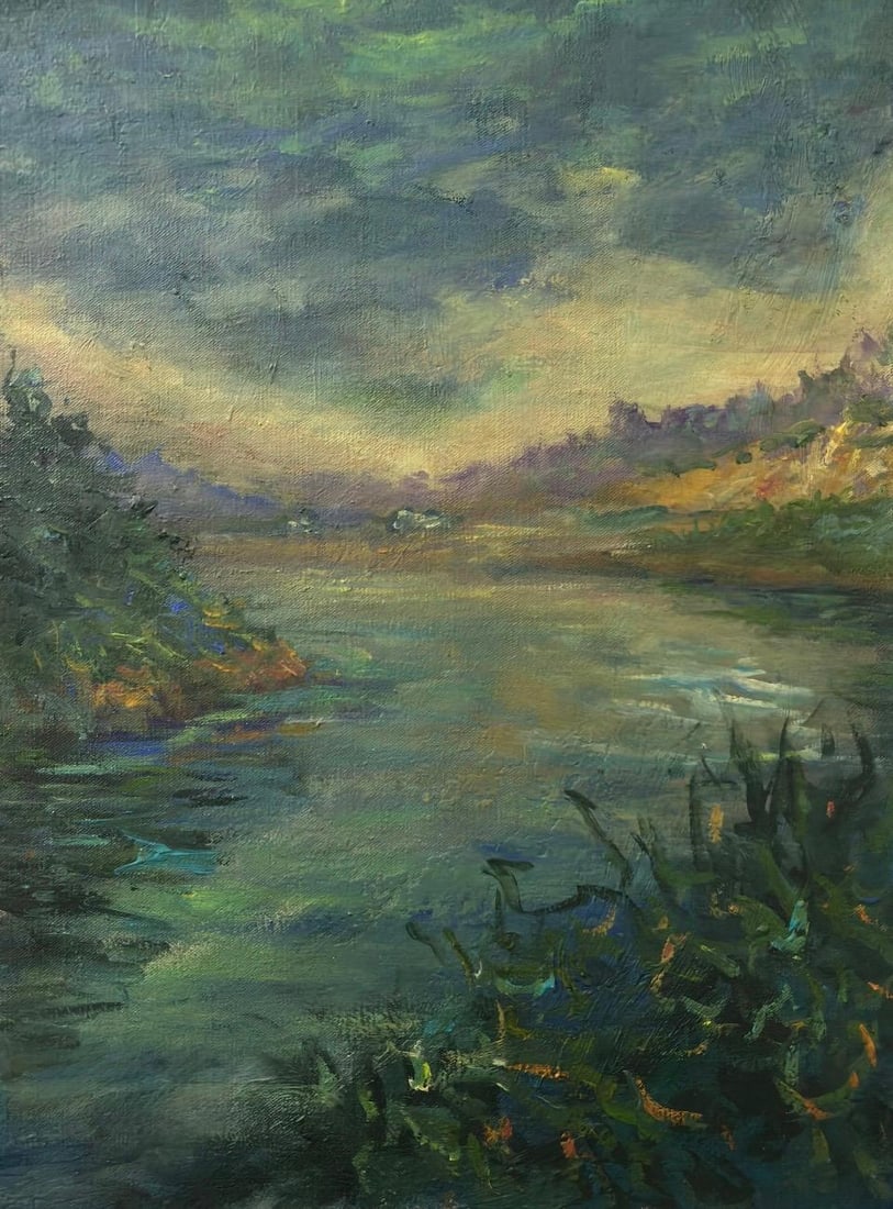 Claude Monet French 1840 - 1926 Oil on Canvas in the style of . Renoir & Manet Impressionist Era.B5: x