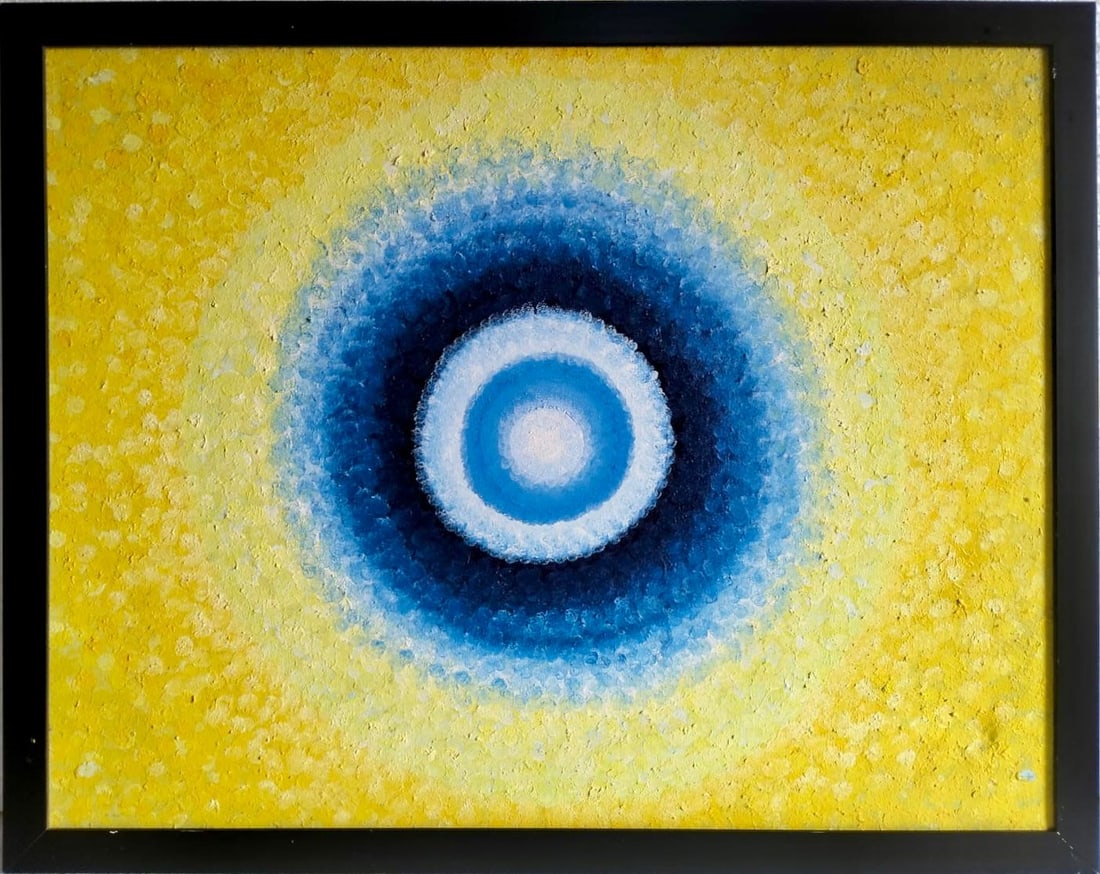 Richard Pousette-Dart American 1916–1992 Oil on Canvas Painting in the Style of. Abstract (1 of 5)
