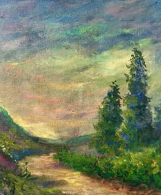 Claude Monet French 1840 - 1926 Oil on Canvas in the style of . Renoir & Manet Impressionist Era.