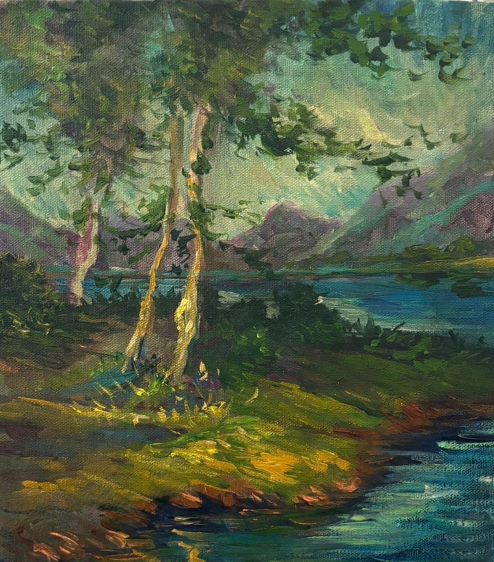 Claude Monet French 1840-1926 In the Style of Impressionist Oil on Canvas (1 of 5)