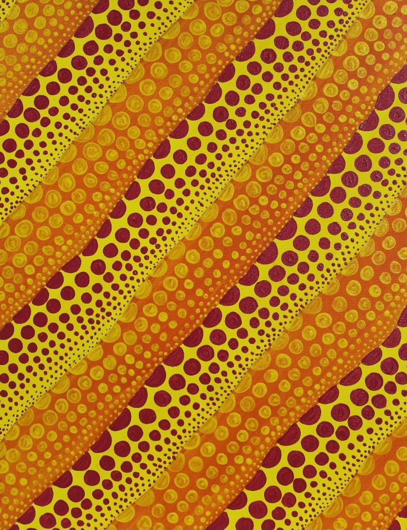 Yayoi Kusama Japanese b.1929 In the Style of Infinity Dots Acrylic on Canvas (1 of 4)