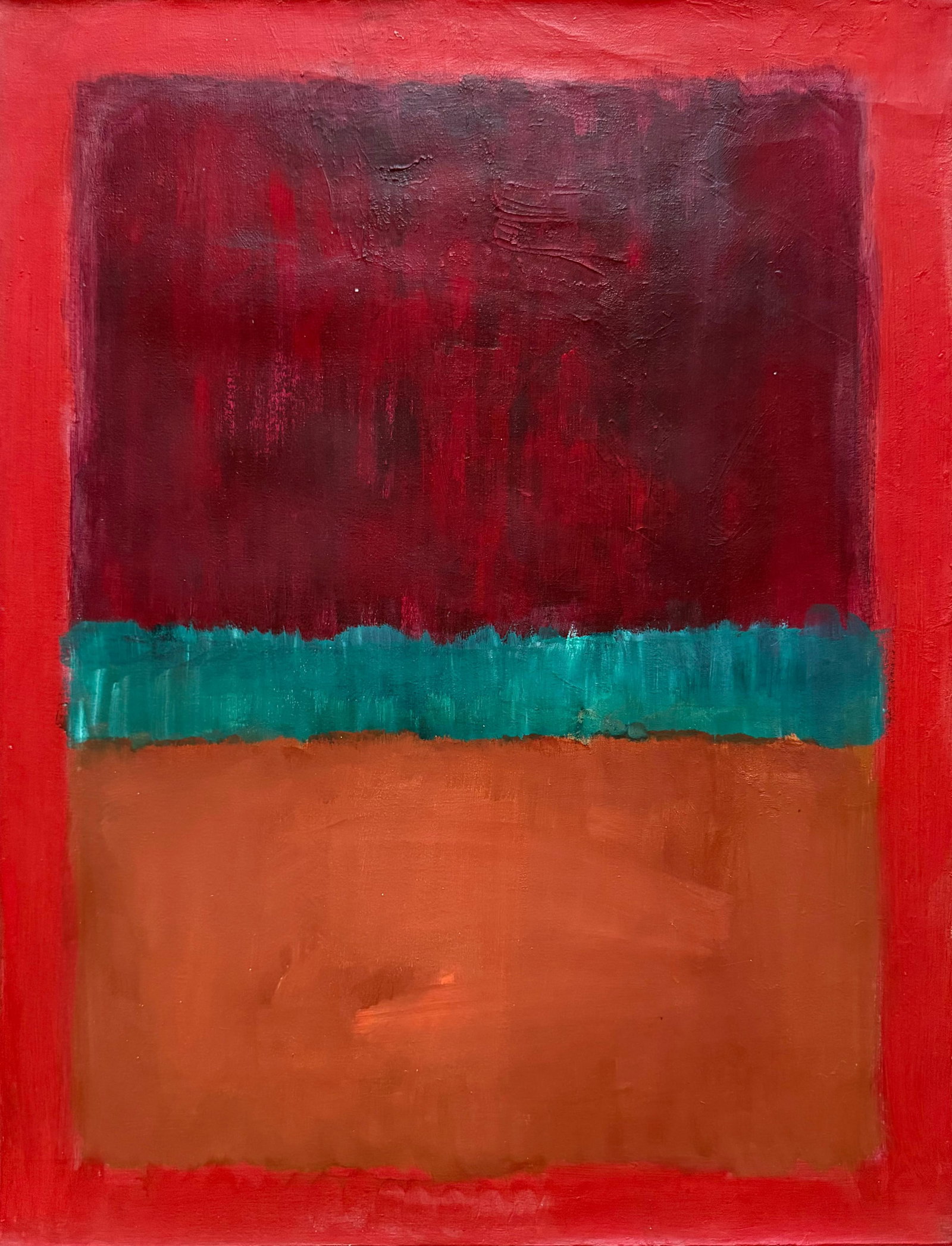 Mark Rothko American 1903-1970 In the Style of Untitled Color Field Study Oil on Canvas (1 of 5)