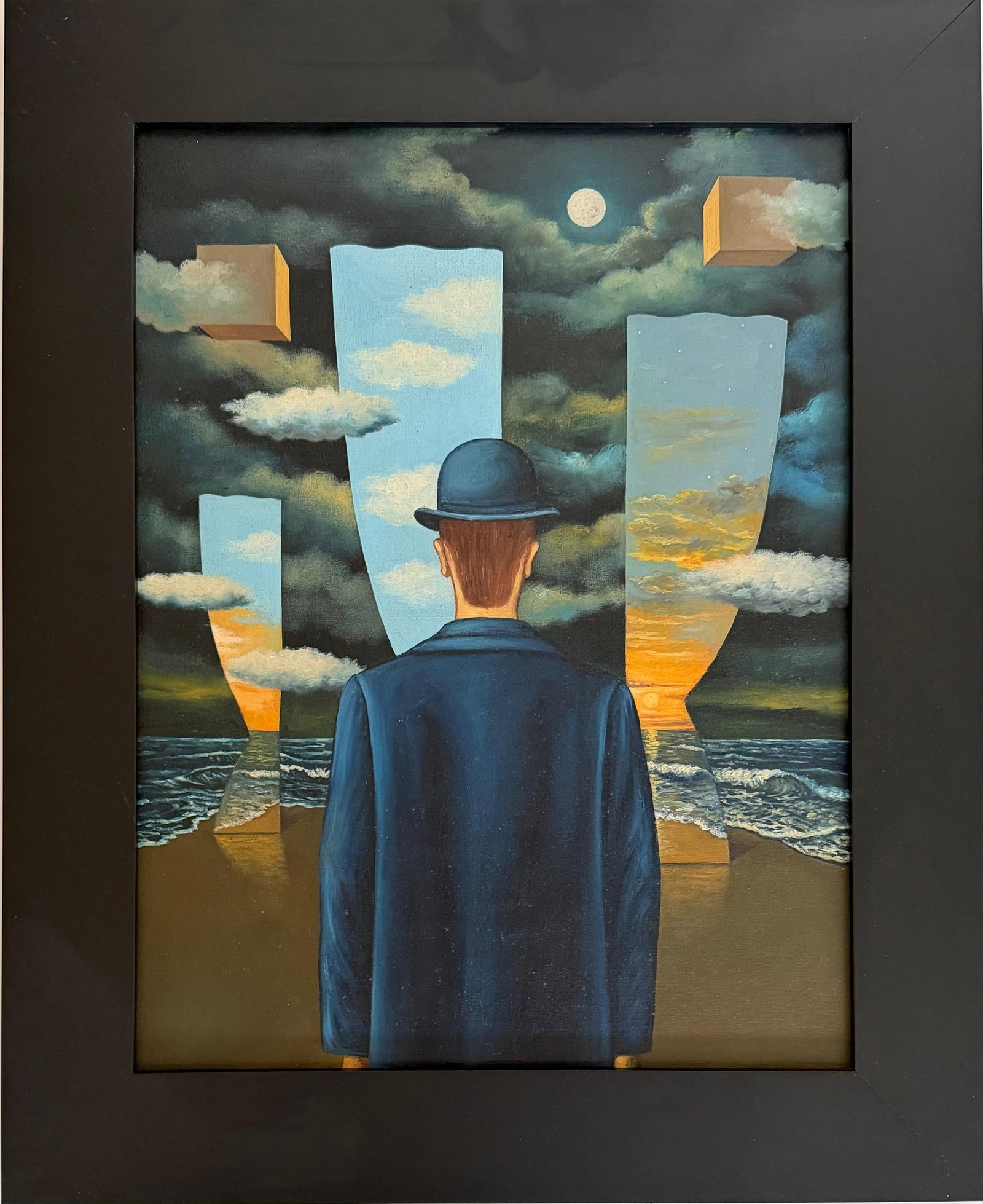 Rene Magritte Belgian 1898-1967 In the Style of The Passage of Clouds Oil on Canvas (1 of 6)