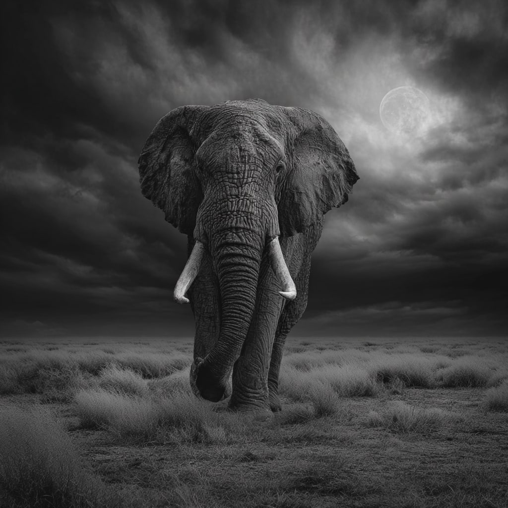 Midnight Majesty. Acrylic print on panel. By the IAAG Artists Group. Contemporary. (1 of 2)