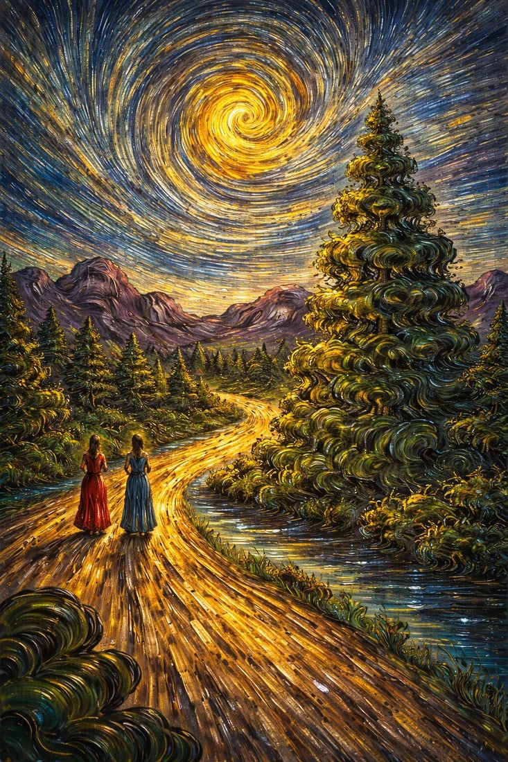 Path of Eternal Light: The Golden Journey (1/1 Masterpiece NFT + Physical Artwork) (1 of 2)