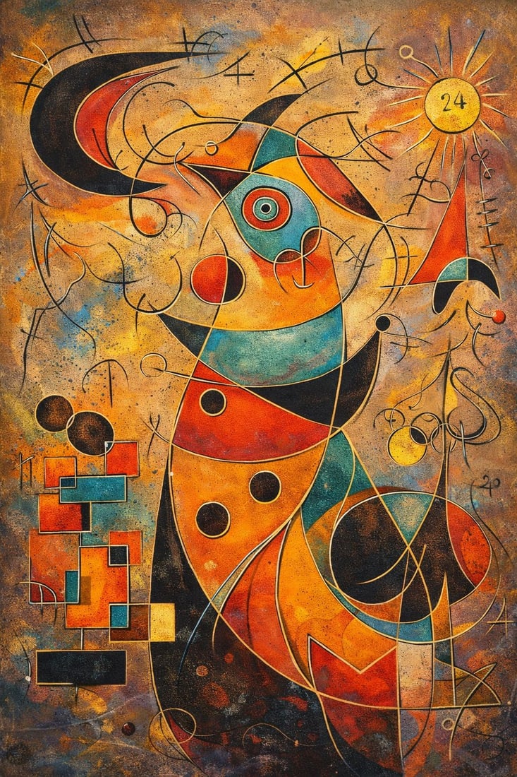 Cosmic Cipher: The Golden Harlequin (1/1 Masterpiece NFT + Physical Artwork) (1 of 2)