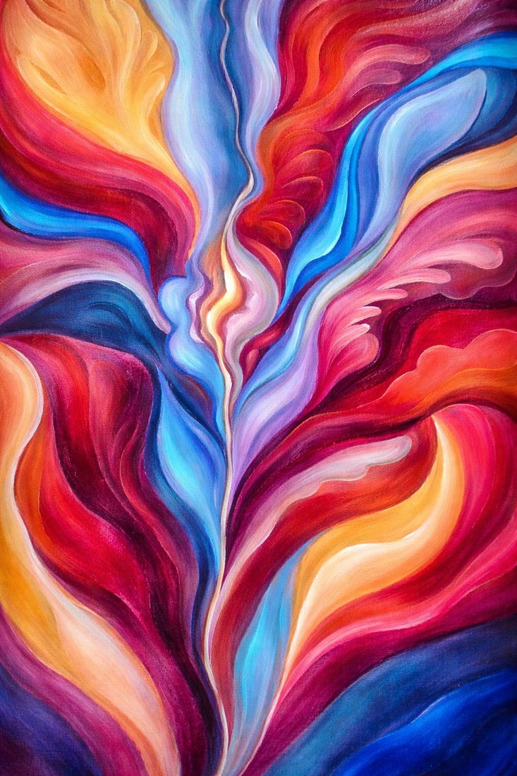 Chromatic Flow: The Living Spectrum (1/1 Masterpiece NFT + Physical Artwork): Ultra-Vibrant Abstract | High-Impact Collector AppealChromatic Flow: The Living Spectrum is a powerful expression of movement, energy, and emotion. Waves of color surge across the surface—fiery reds