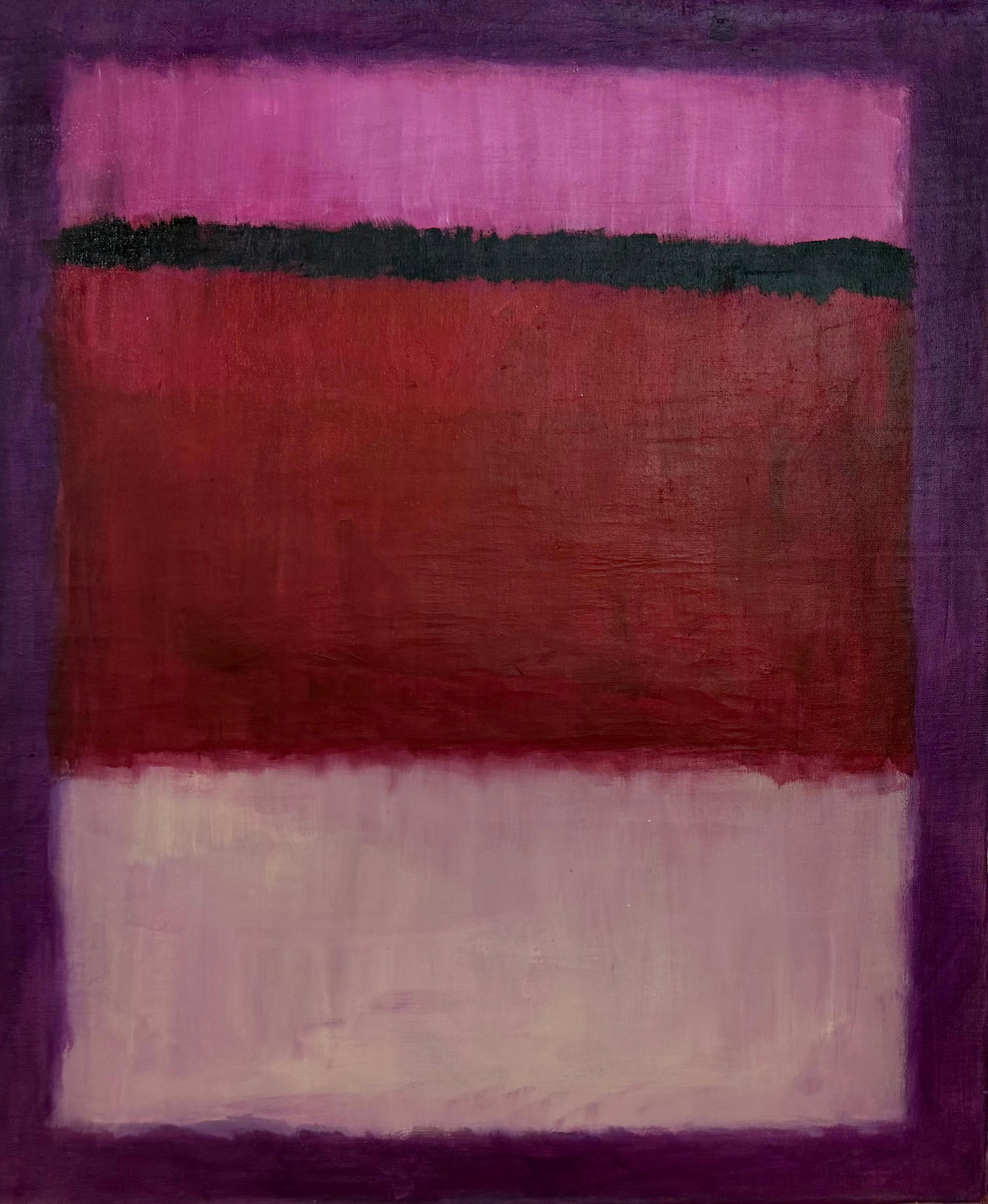 Mark Rothko American 1903-1970 Untitled Color Field Composition II, In the Style of, Oil on Canvas (1 of 5)