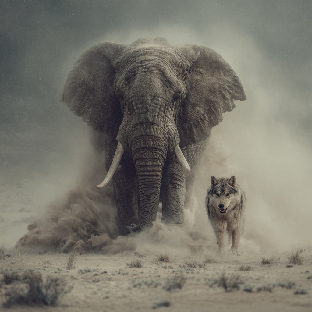 Majestic Alliance. Acrylic print on panel. By the IAAG Artists Group. Contemporary. (1 of 2)